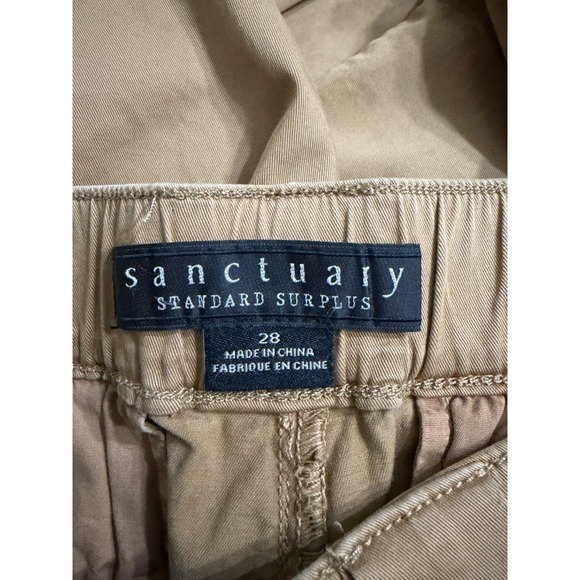 Sanctuary Standard Surplus Cargo‎ Pants women's sz.28 Jogger Style Tan Pockets - Picture 7 of 8